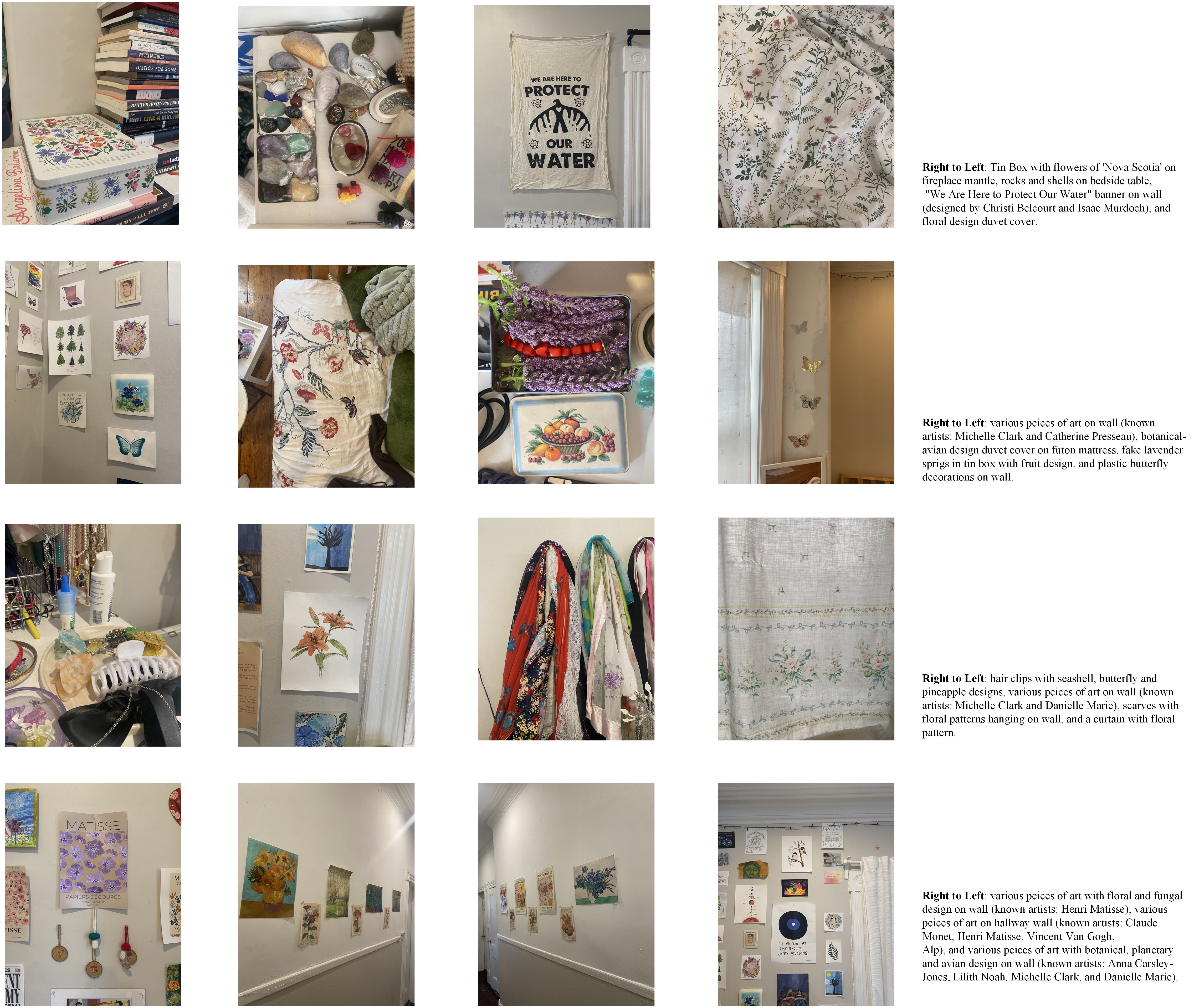 A collage of images of various items