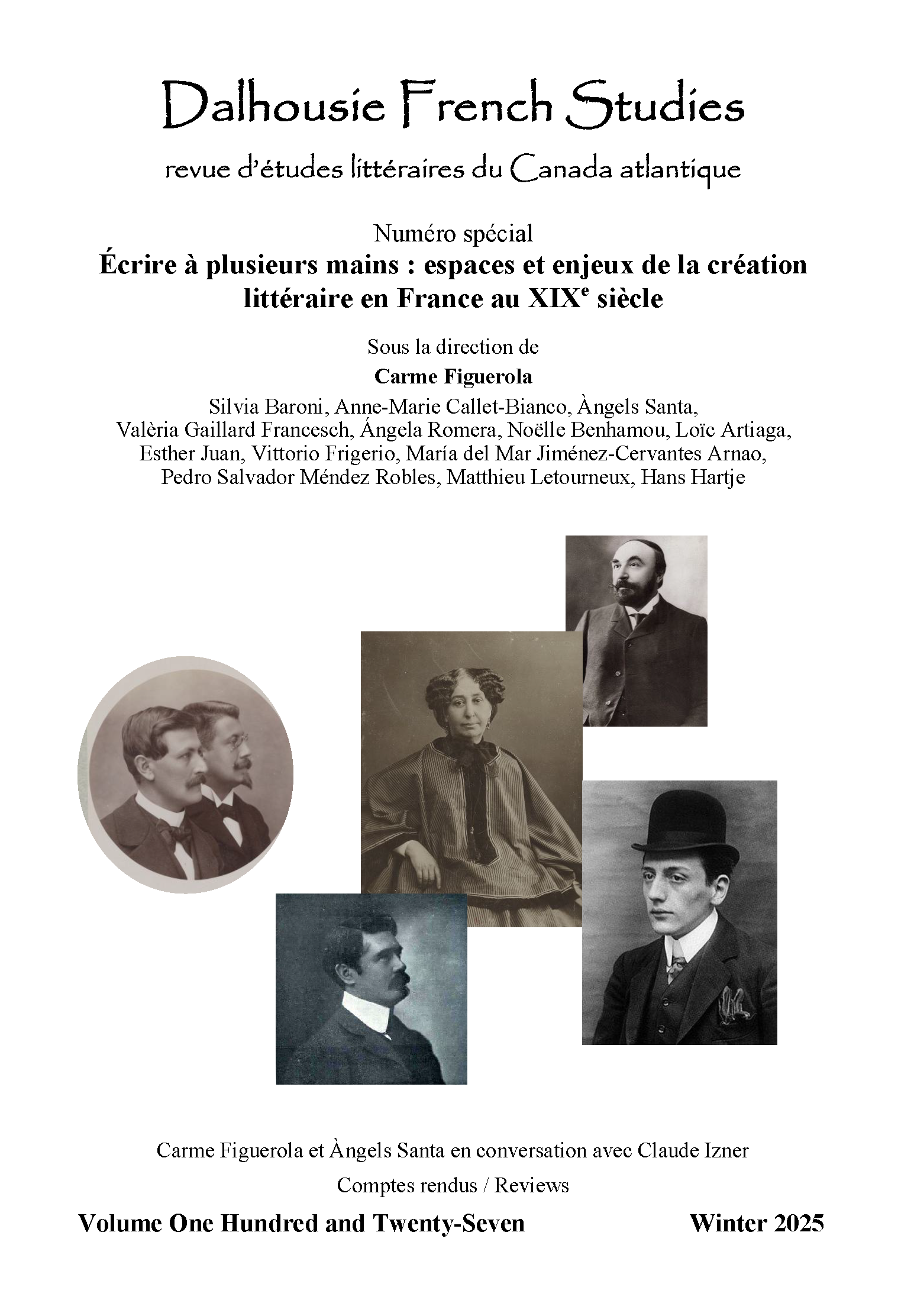 					Afficher No. 127 (2025): Écrire à plusieurs mains : espaces et enjeux de la création littéraire en France au XIXe siècle
				