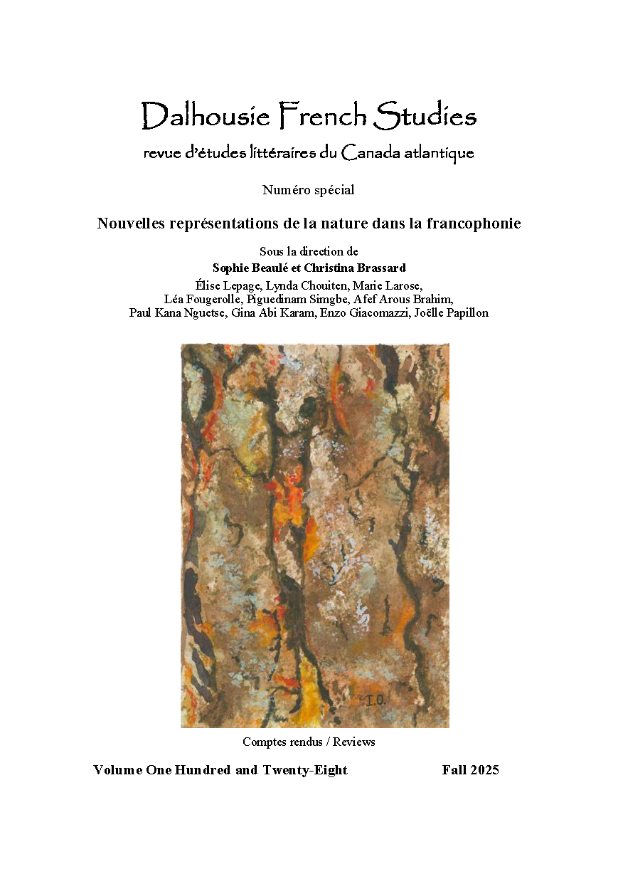 					Afficher No. 128 (2025): Nouvelles représentations de la nature dans la francophonie
				
